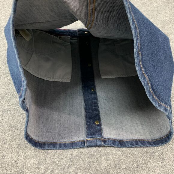 Kate Spade Mini Skirt Girls 14 Blue The Rules Medium Wash Denim Button Up Pocket - Picture 8 of 12